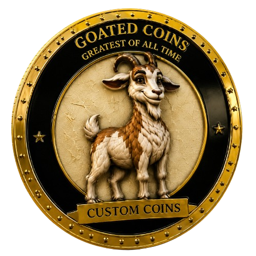 Goated Coins custom challenge coin