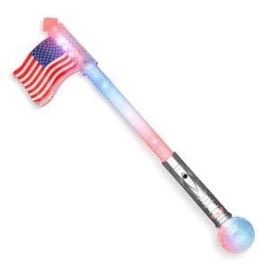 LED USA Flag Wand 2 Inch Glow Sticks