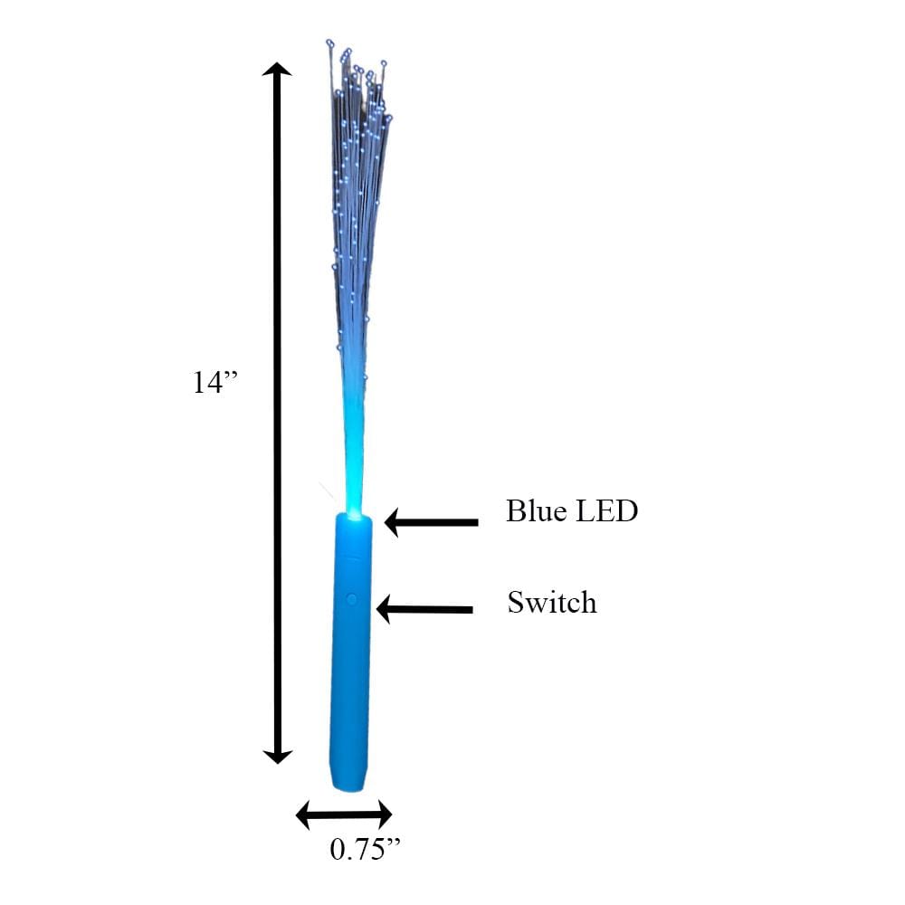 Blue Fiber Optic Wands with Blue LEDs All Products Blue Fiber Optic Wands with Blue LEDs All Products 2