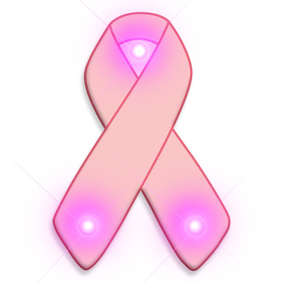 Pink Ribbon Flashing Body Light Lapel Pins All Body Lights and Blinkees Pink Ribbon Flashing Body Light Lapel Pins All Body Lights and Blinkees 3
