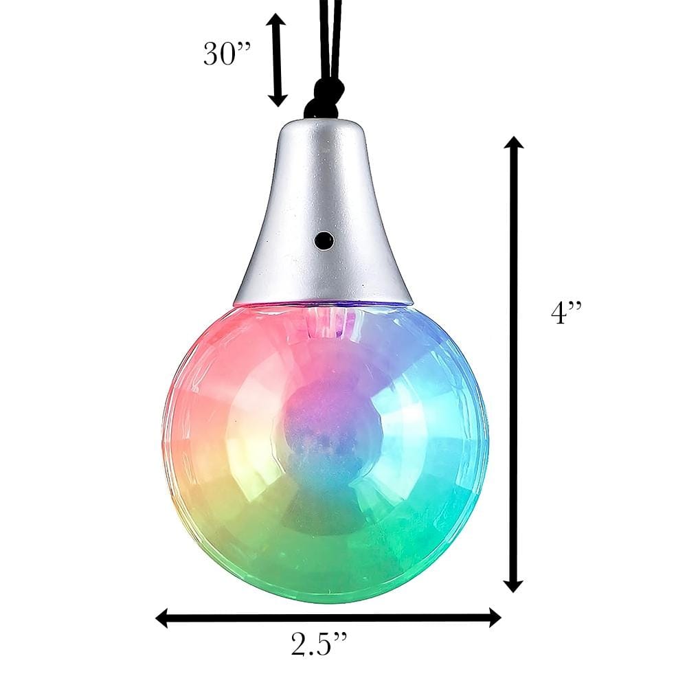 Disco Prism Ball LED Multicolor Pendant Necklace All Products Disco Prism Ball LED Multicolor Pendant Necklace All Products 4