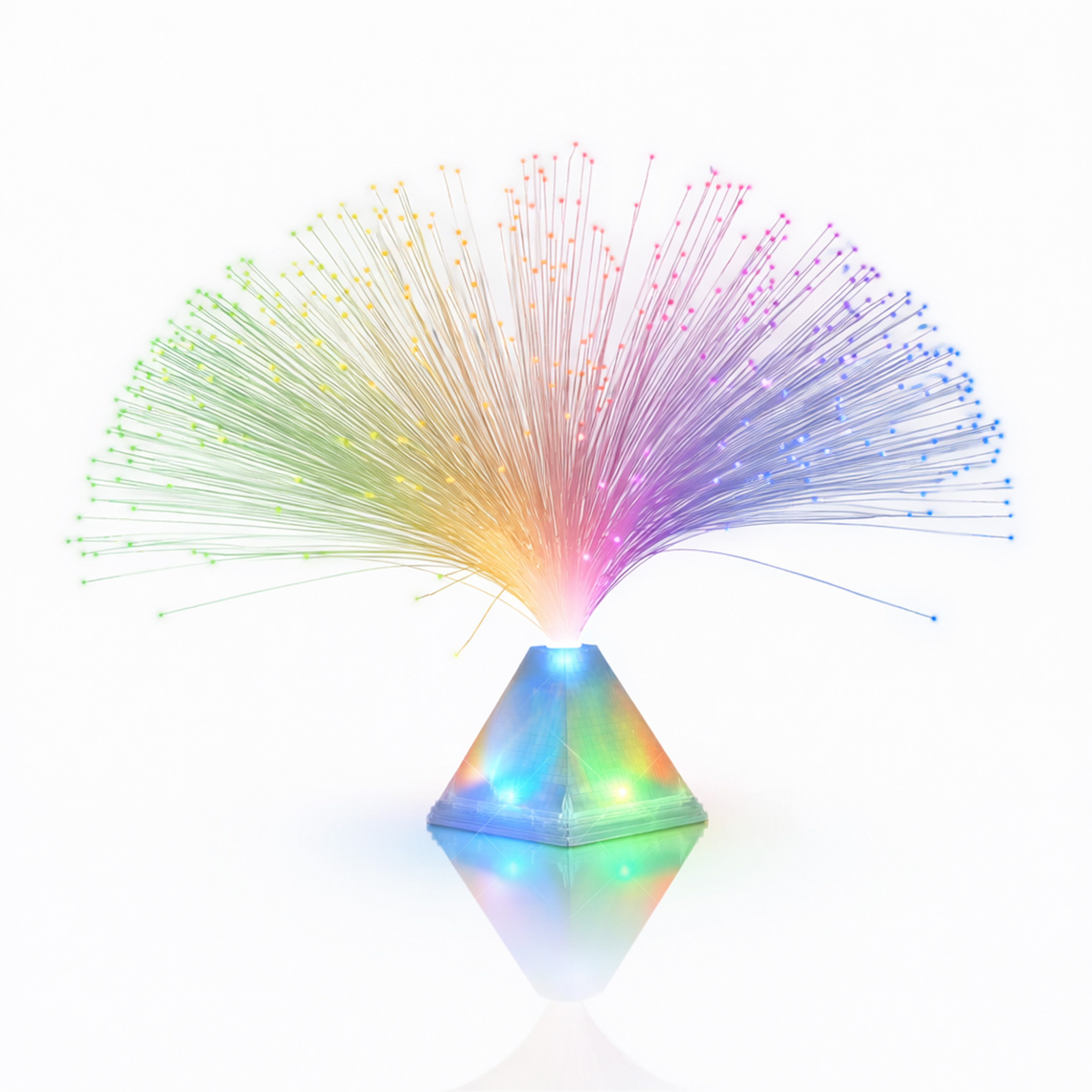 Fiber Optic Pyramid Centerpiece All Products Fiber Optic Pyramid Centerpiece All Products 3