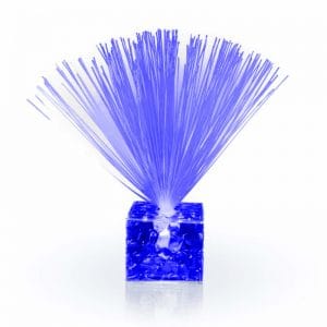 Fiber Optic Centerpiece with Small Clear Blue Base Fiber Optic Centerpiece with Small Clear Blue Base