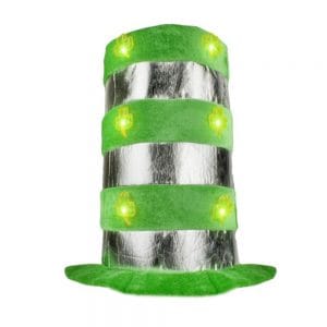 Light Up Shamrock Tall Top Hats Light Up Shamrock Tall Top Hats