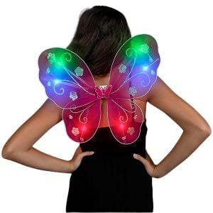 Light Up Fuchsia Fairy Butterfly Wings Light Up Fuchsia Fairy Butterfly Wings