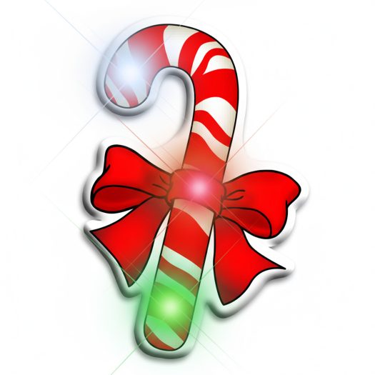 Candy Cane Flashing Blinky Body Light Lapel Pins All Products
