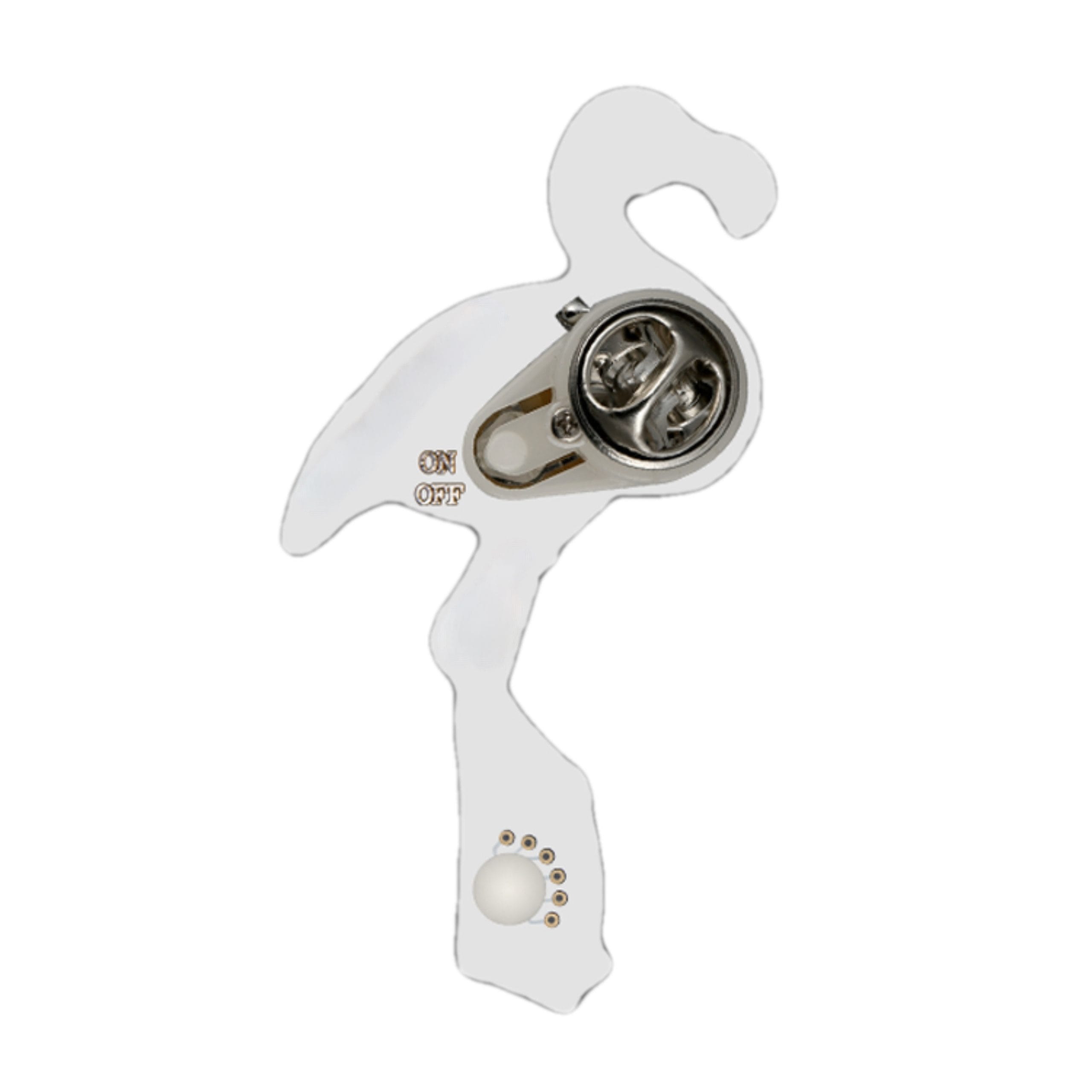 Flamingo Flashing Body Light Lapel Pins All Body Lights and Blinkees Flamingo Flashing Body Light Lapel Pins All Body Lights and Blinkees 4