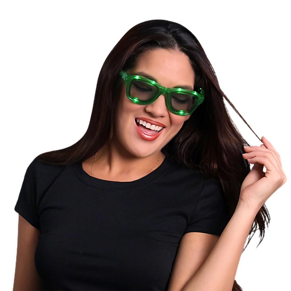 Green LED Nerd Glasses All Products Green LED Nerd Glasses All Products 4