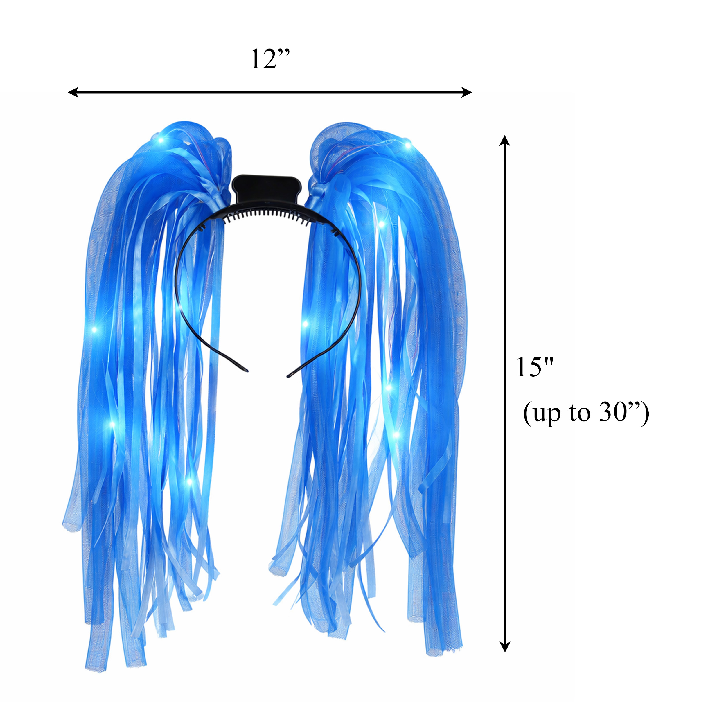 Blue LED Noodle Headband Flashing Dreads All Products Blue LED Noodle Headband Flashing Dreads All Products 5