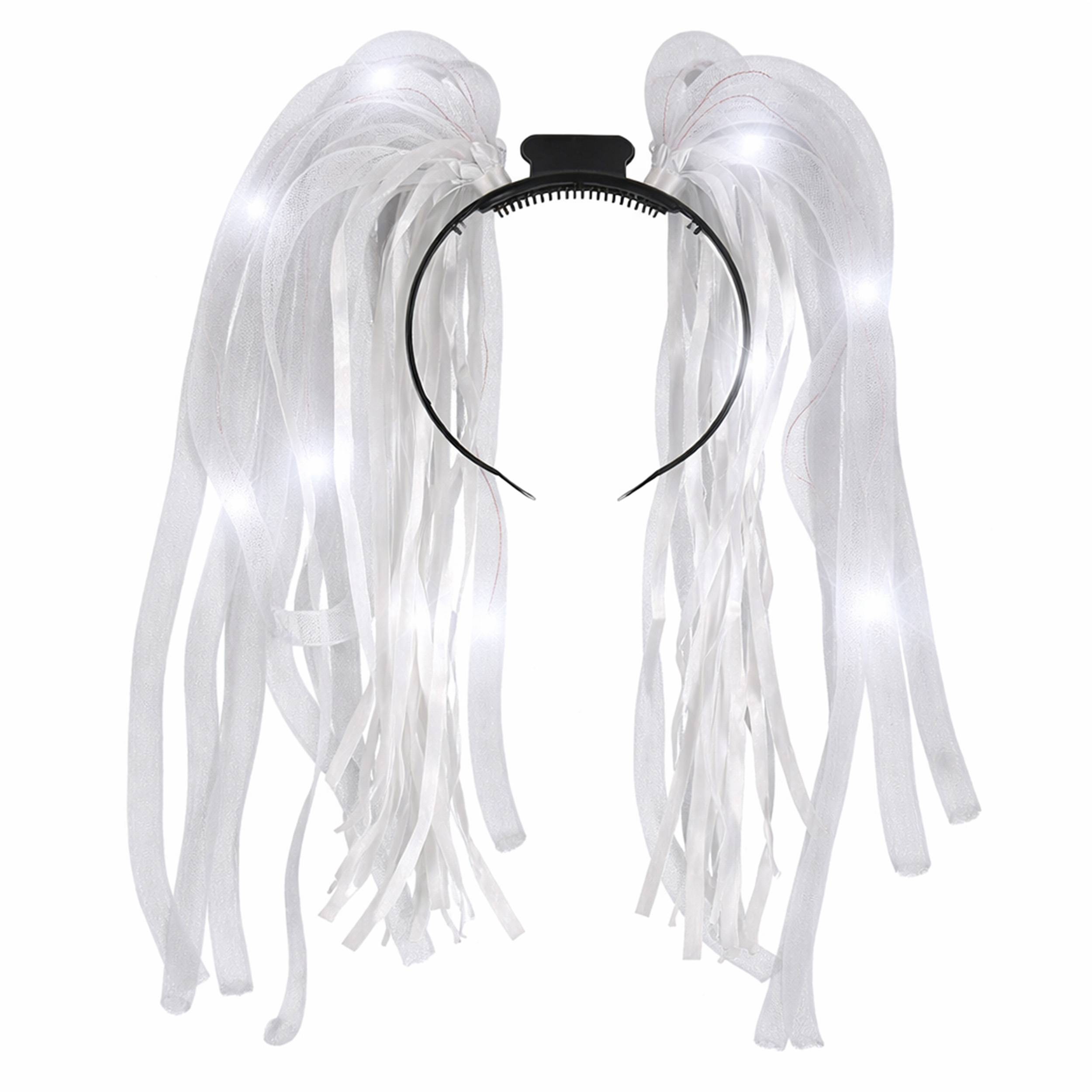 White LED Noodle Headband Flashing Dreads All Products White LED Noodle Headband Flashing Dreads All Products 2