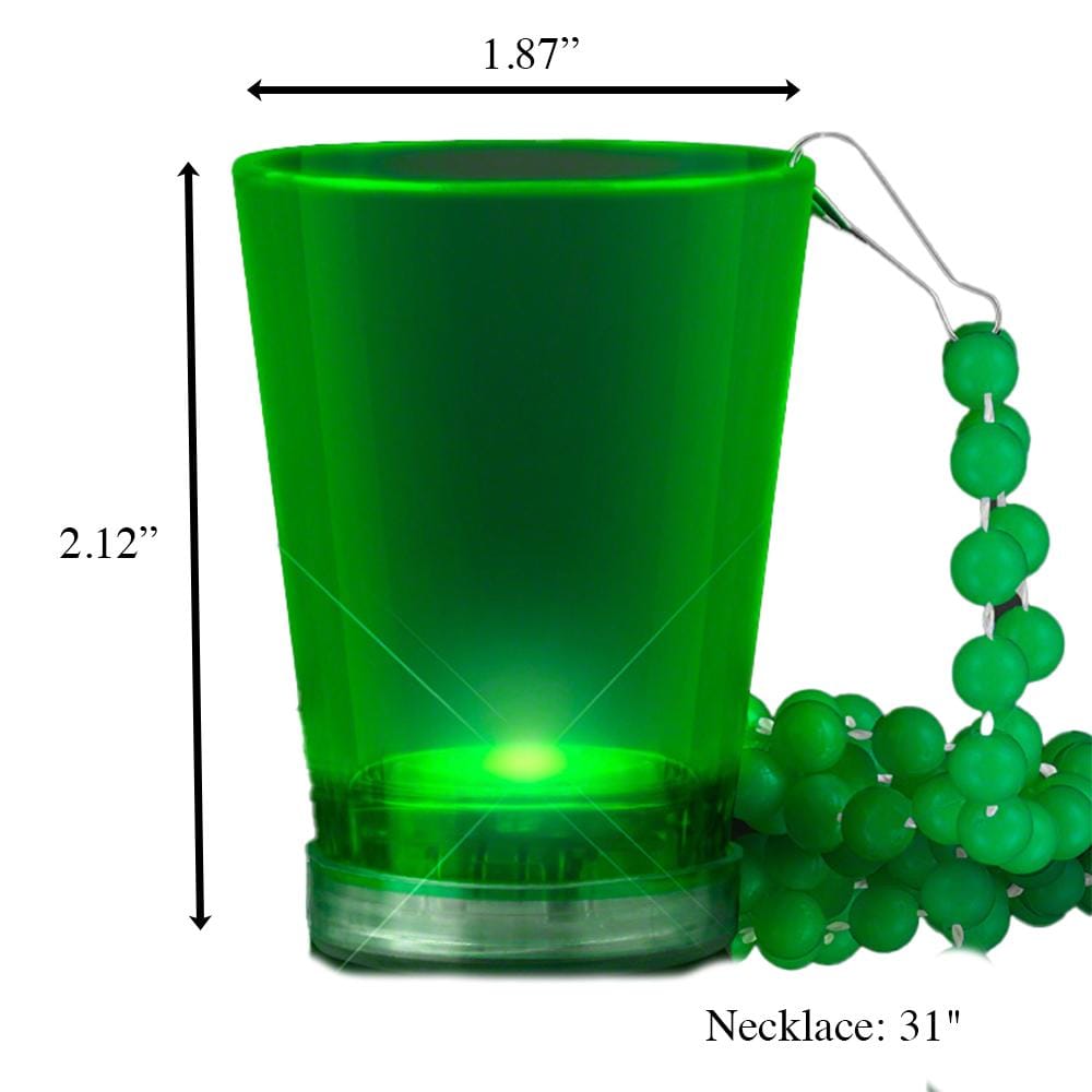 Light Up Green Shot Glass on Green Beaded Necklaces All Products Light Up Green Shot Glass on Green Beaded Necklaces All Products 3