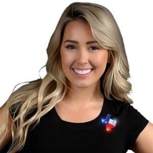 Texas Flashing Body Light Lapel Pins All Body Lights and Blinkees Texas Flashing Body Light Lapel Pins All Body Lights and Blinkees