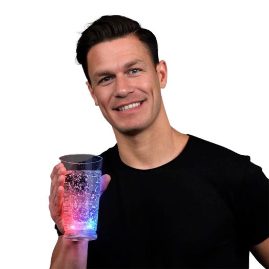 Light Up Patriotic Pint Glass 4th of July