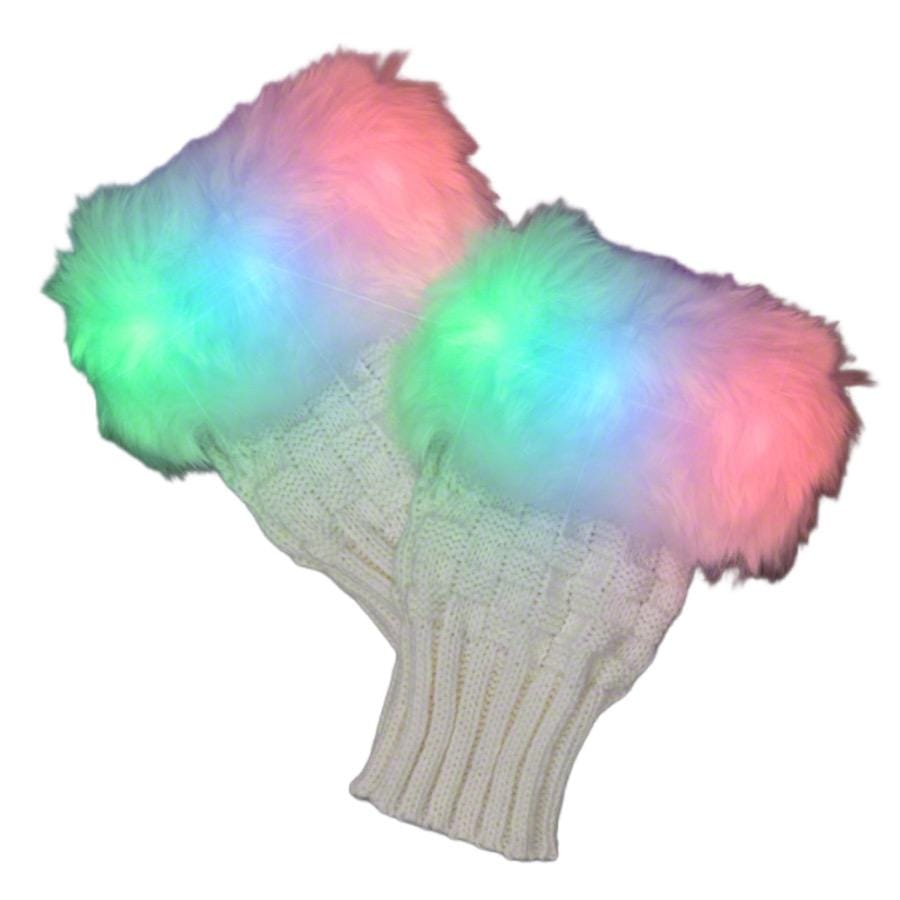 Faux Fur LED Fingerless Gloves All Products Faux Fur LED Fingerless Gloves All Products 4