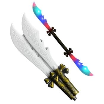 Light Up Shiver Me Timbers 42 Inch Double Sword All Products