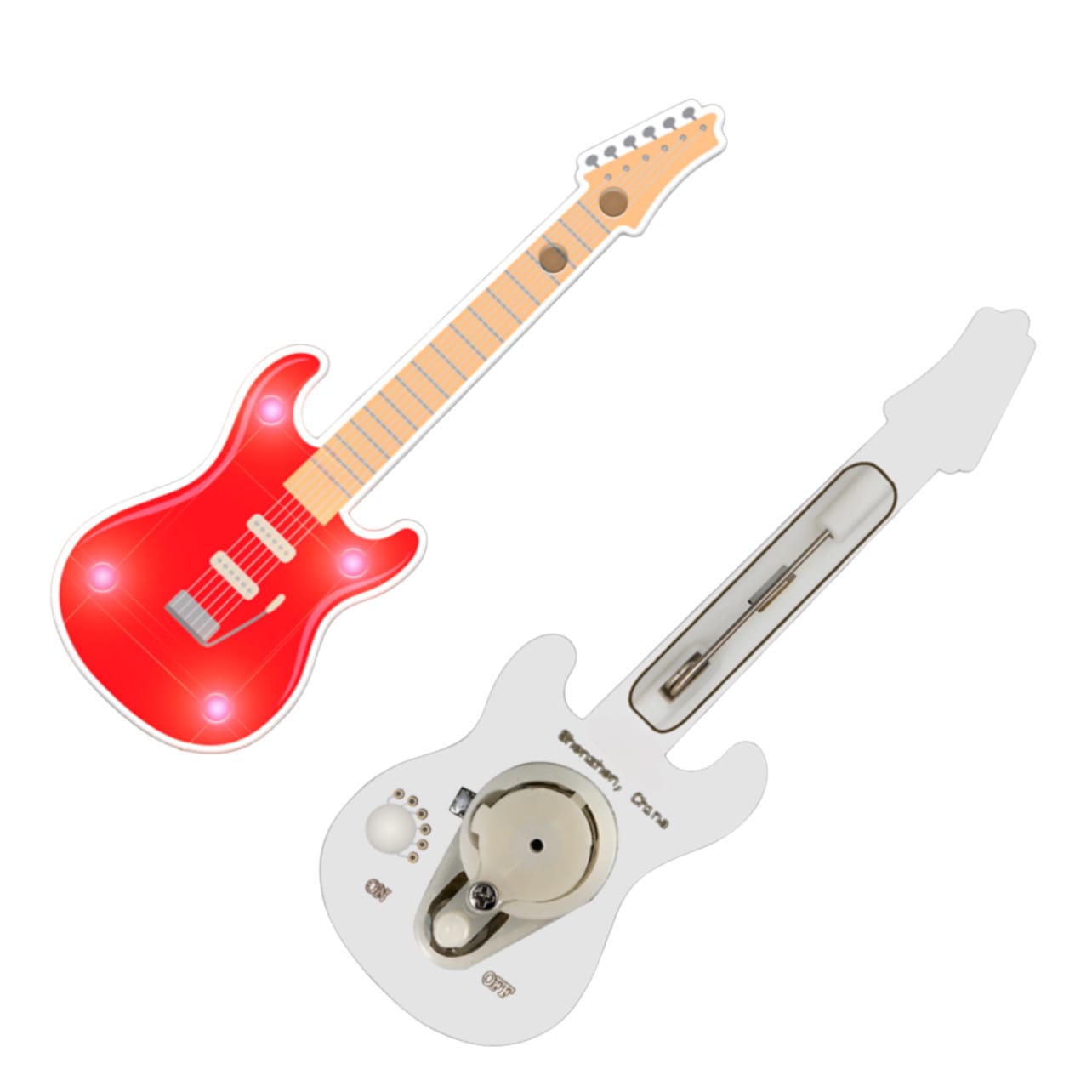 Red Guitar Flashing Body Light Lapel Pins All Products Red Guitar Flashing Body Light Lapel Pins All Products 4
