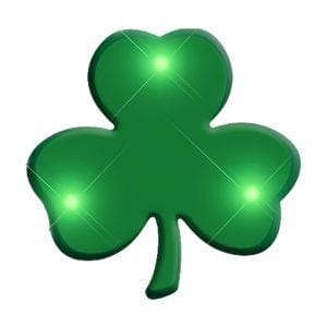 Shamrock Flashing Body Light Lapel Pins Shamrock Flashing Body Light Lapel Pins