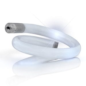 Light Up Tube Bracelet White Light Up Tube Bracelet White