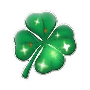 Four Leaf Clover Flashing Body Light Lapel Pins Four Leaf Clover Flashing Body Light Lapel Pins