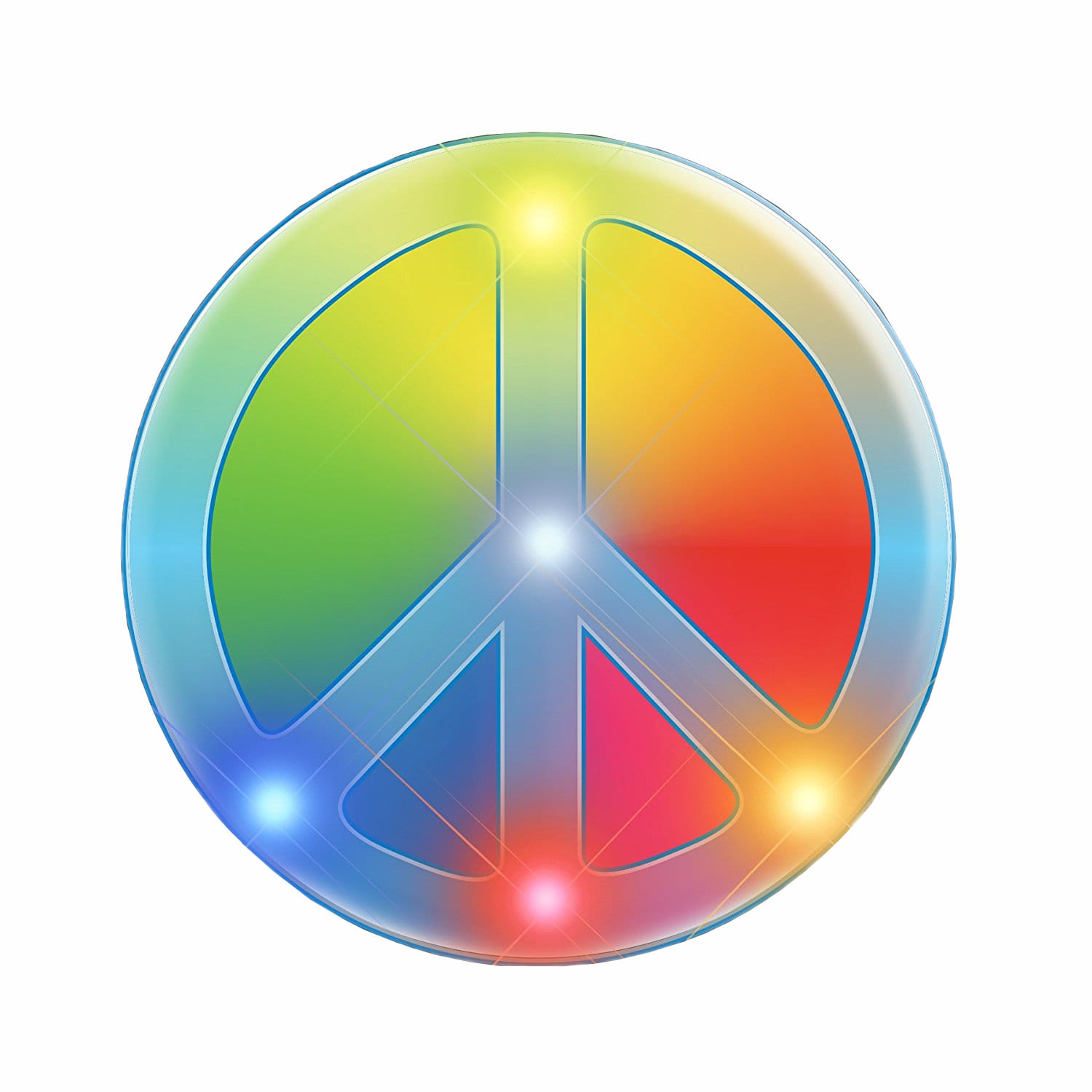 Peace Sign Rasta Colors Flashing Body Light Necklace All Products Peace Sign Rasta Colors Flashing Body Light Necklace All Products 4
