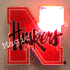Nebraska University Officially Licensed Flashing Lapel Pin All Body Lights and Blinkees
