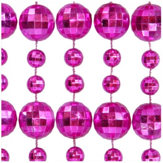 Round Disco Bead Necklace Pack of 12 Pink All Products Round Disco Bead Necklace Pack of 12 Pink All Products