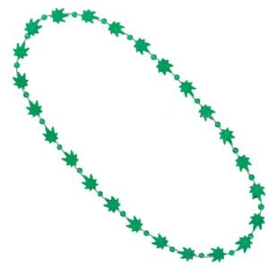 Pot Leaf Bead Necklaces Green Pack of 12 420 Pot Leaf Bead Necklaces Green Pack of 12 420