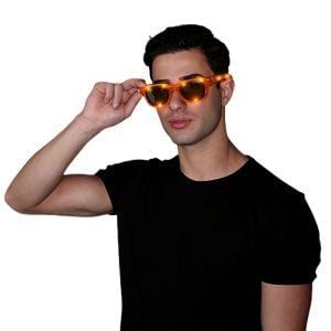 Orange LED Nerd Glasses Orange LED Nerd Glasses