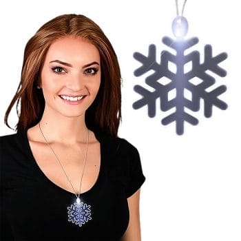 White Snowflake LED Acrylic Necklace All Products White Snowflake LED Acrylic Necklace All Products