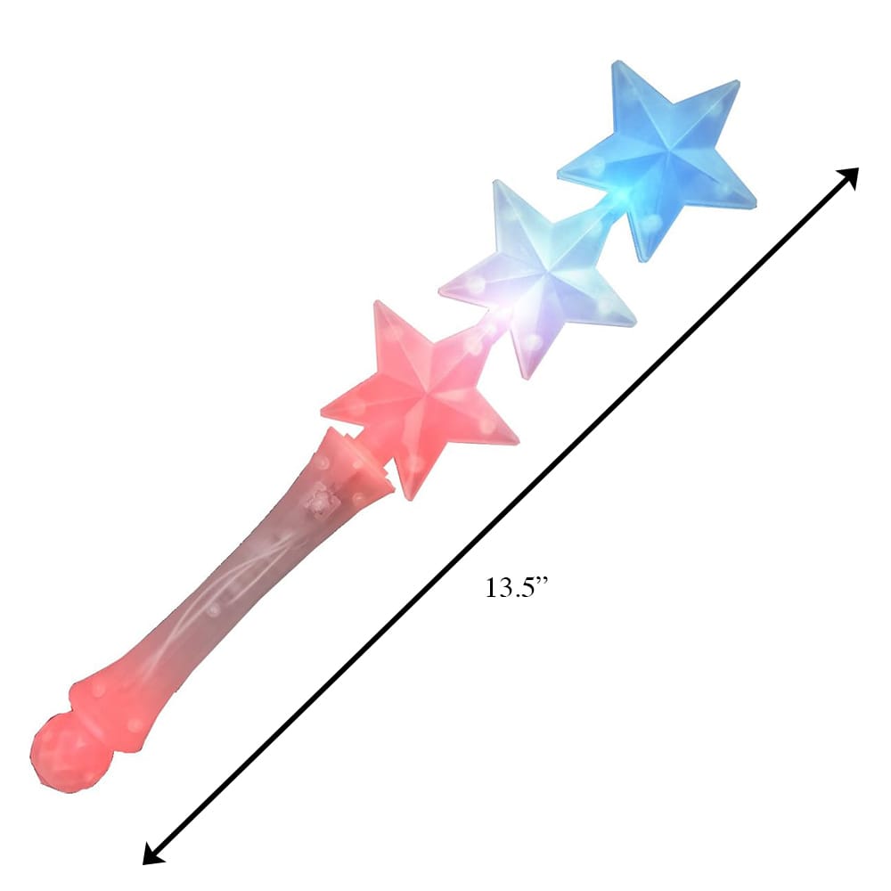 3 Star Red White Blue Patriotic Wand 4th of July 3 Star Red White Blue Patriotic Wand 4th of July 2