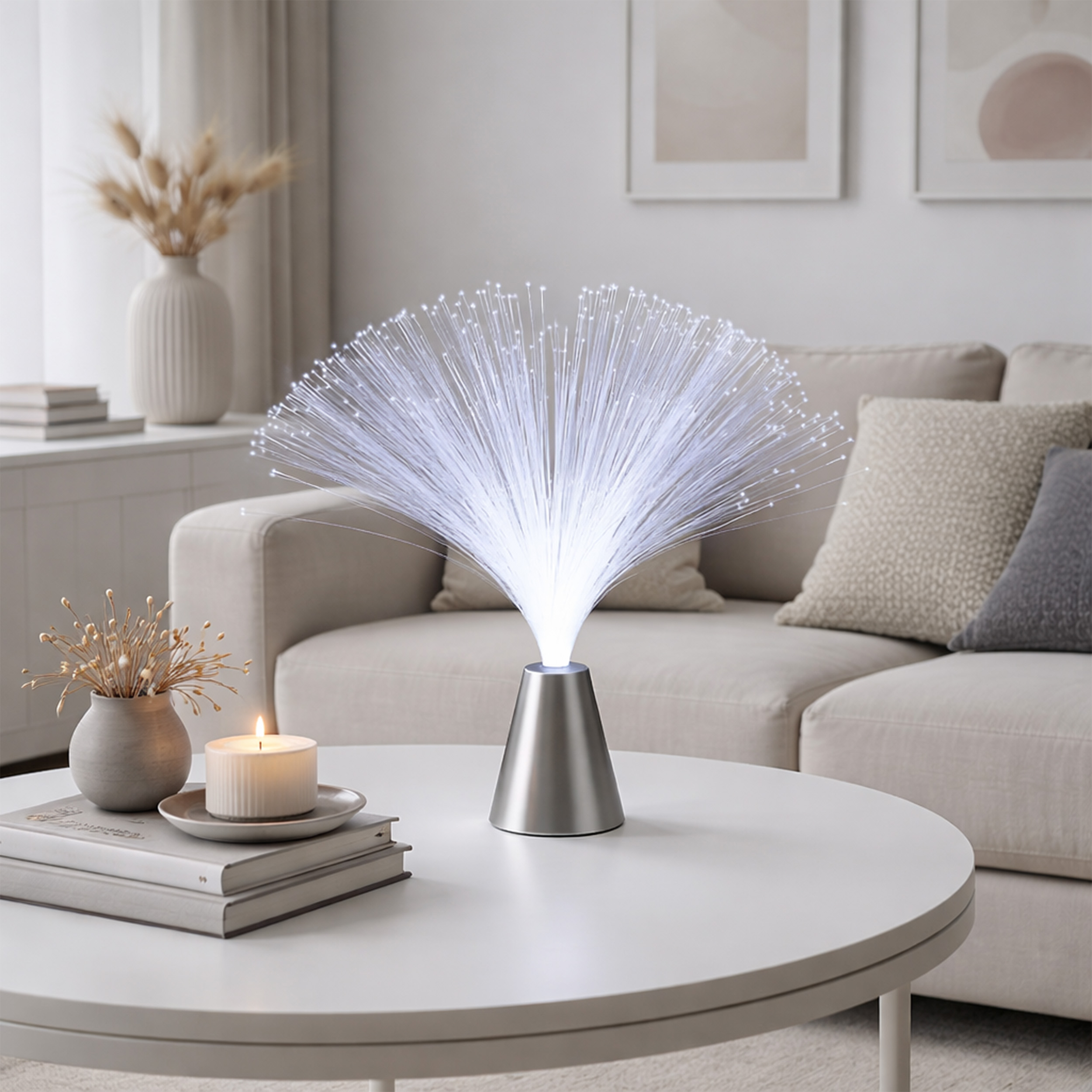 Pack of 6 Fiber Optic Centerpiece White All Products Pack of 6 Fiber Optic Centerpiece White All Products 4