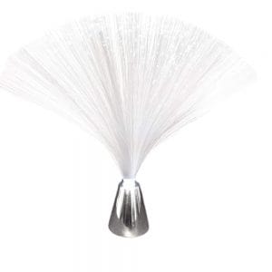Pack of 6 Fiber Optic Centerpiece White