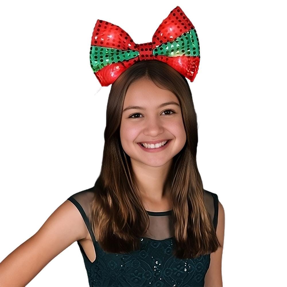 LED Christmas Bow Light Up Headband All Products LED Christmas Bow Light Up Headband All Products 3