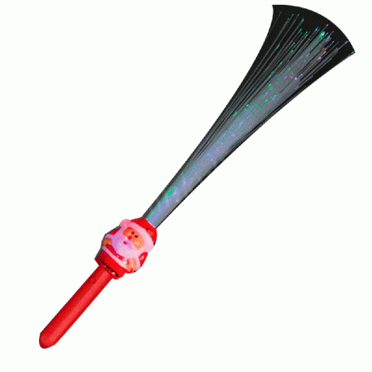 Fiber Optic Santa Claus Light Up Wand All Products