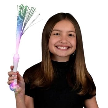 Fiber Optic Wand with Crystal Ball Assorted Colors All Products