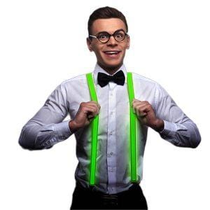 Green LED Suspenders Green LED Suspenders