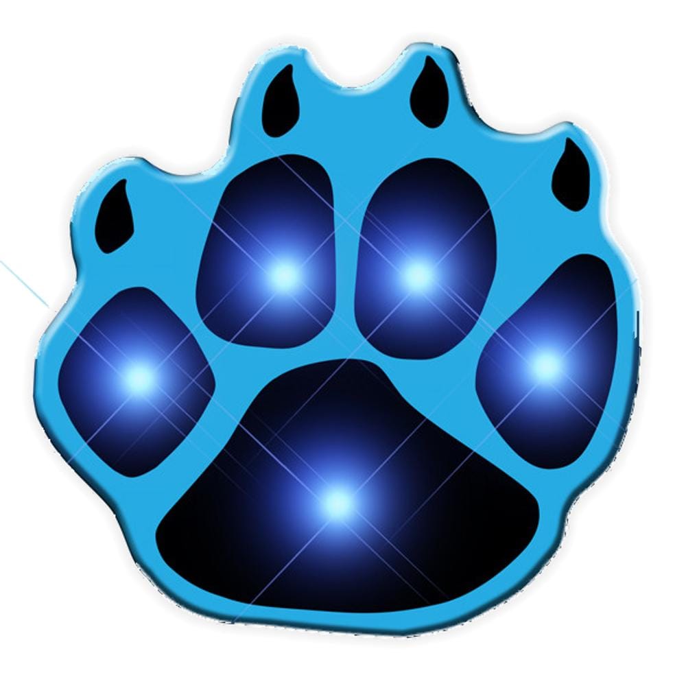 Pawprint Flashing Body Light Lapel Pins All Body Lights and Blinkees Pawprint Flashing Body Light Lapel Pins All Body Lights and Blinkees