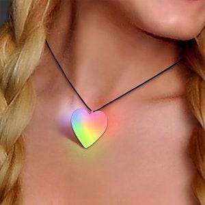 Frosted Heart Necklace