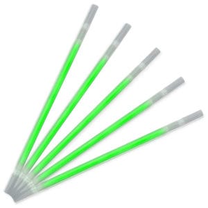 Green Glow Drinking Straws Pack of 25 Green Glow Drinking Straws Pack of 25