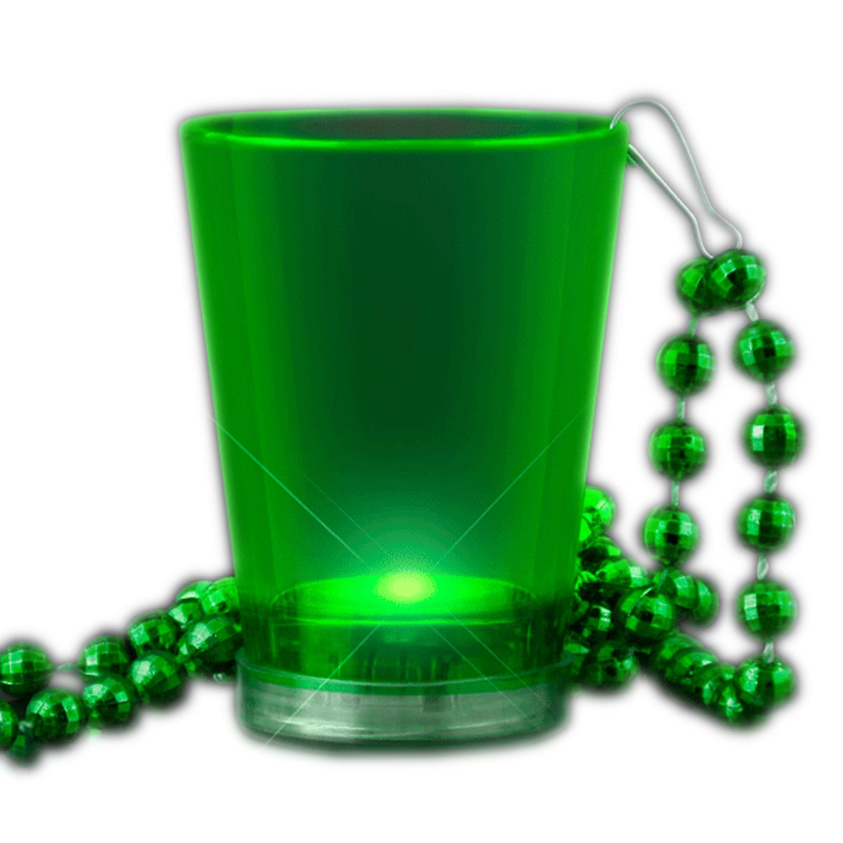 Light Up Green Shot Glass on Green Beaded Necklaces All Products Light Up Green Shot Glass on Green Beaded Necklaces All Products 2