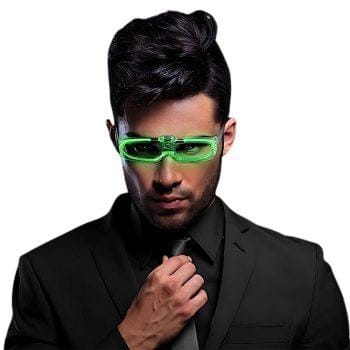 Sound Activated Glasses Green All Products