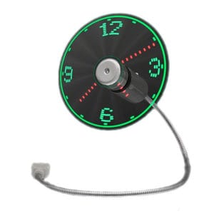 LED Fan Clock with USB Connection LED Fan Clock with USB Connection