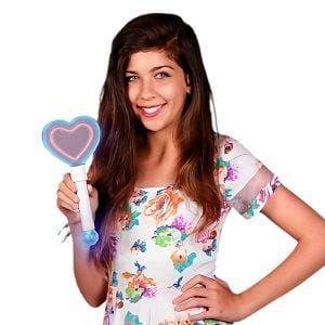LED Rave PLUR Heart Wand with Crystal Ball LED Rave PLUR Heart Wand with Crystal Ball