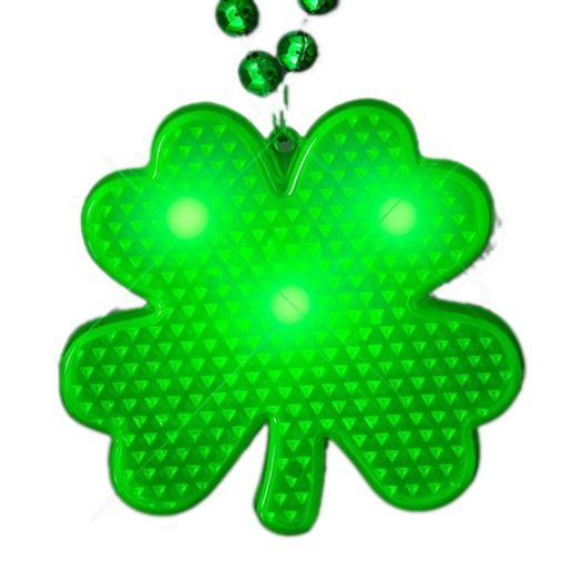 LED Shamrock Beaded Necklace for St Patricks Day All Products LED Shamrock Beaded Necklace for St Patricks Day All Products