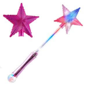 Light Up Crystal Star Wand Pink Light Up Crystal Star Wand Pink