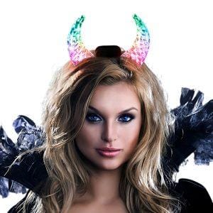 Light Up Devil Horns Multicolor Light Up Devil Horns Multicolor