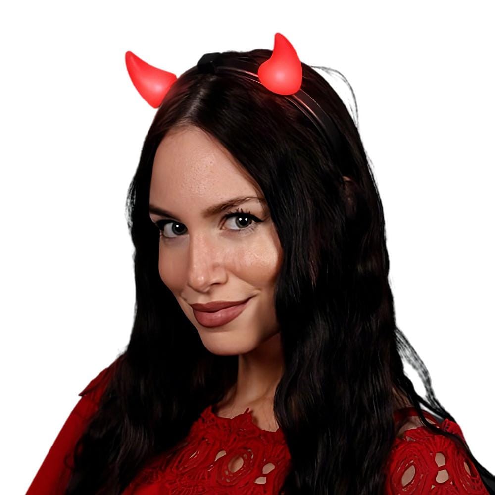 Light Up LED Devil Horns Red All Products Light Up LED Devil Horns Red All Products 2