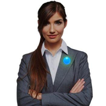 Light Up Round Badge Pin Blue All Products Light Up Round Badge Pin Blue All Products