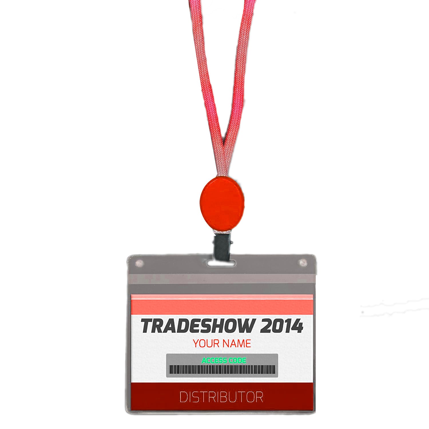 Lightup Lanyard with Badge Clip Red LED All Products Lightup Lanyard with Badge Clip Red LED All Products
