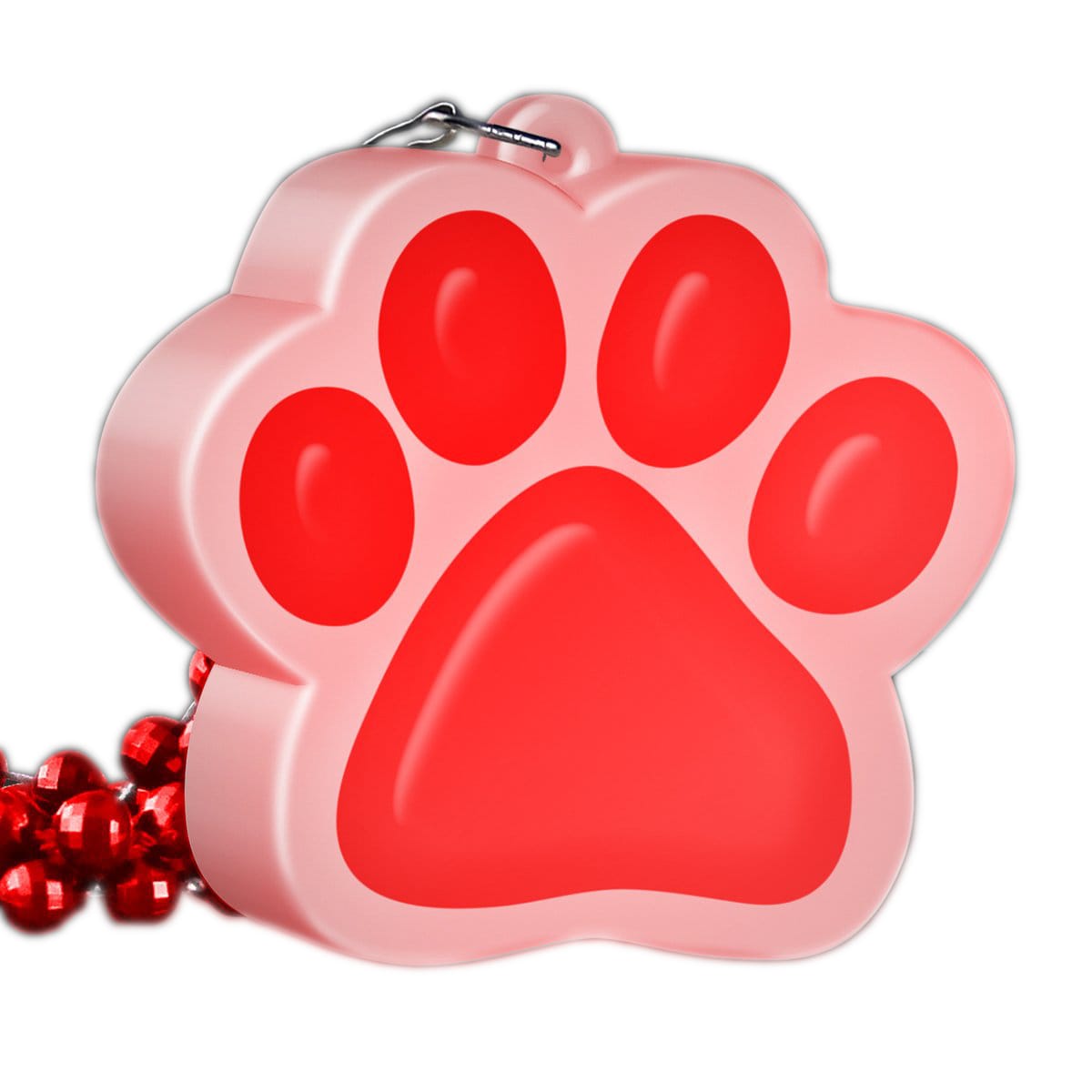 Light Up Red Paw Print Charm Necklace All Products Light Up Red Paw Print Charm Necklace All Products 3